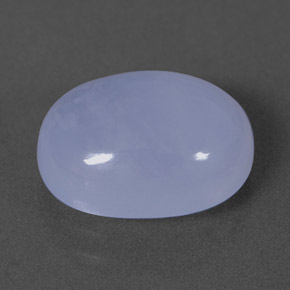 Calcedonio naturale blu da 4,08 ct, trasparente, trasparente/traslucido