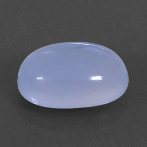 Calcedonio naturale blu da 3,98 ct, trasparente, trasparente/traslucido