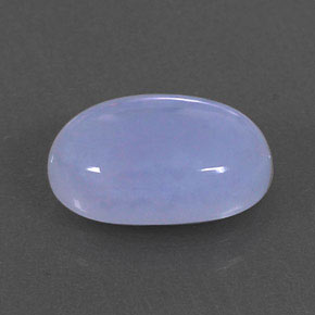 Calcedonio naturale blu da 2,87 ct, trasparente, trasparente/traslucido