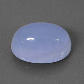 Calcedonio naturale blu da 3,65 ct, trasparente, trasparente/traslucido