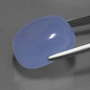 Calcedonio naturale blu da 34,70 ct, trasparente, trasparente/traslucido