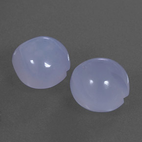 Calcedonio naturale blu da 5,96 ct, trasparente, trasparente/traslucido