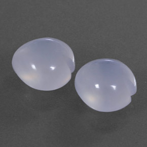 Calcedonio naturale blu da 5,33 ct, trasparente, trasparente/traslucido