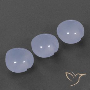 Gemme di Calcedonio Viola Reale Chiaro naturale da 10.87 ct, Cuore, Trasparente/Traslucido