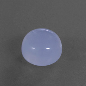 Calcedonio naturale blu da 5,12 ct, trasparente, trasparente/traslucido