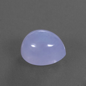 Calcedonio naturale blu da 5,06 ct, trasparente, trasparente/traslucido