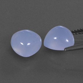 Calcedonio naturale blu da  ct, trasparente, trasparente/traslucido