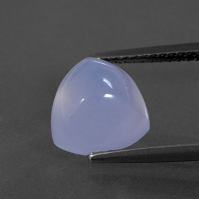 Calcedonio naturale blu da 3,31 ct, trasparente, trasparente/traslucido