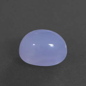 Calcedonio naturale blu da 3,63 ct, trasparente, trasparente/traslucido