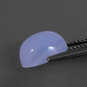 Calcedonio naturale blu da 3,63 ct, trasparente, trasparente/traslucido