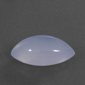 Calcedonio naturale blu da 3,10 ct, trasparente, trasparente/traslucido