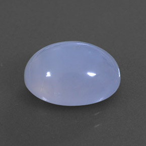 Calcedonio naturale blu da 3,83 ct, trasparente, trasparente/traslucido
