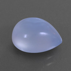 Calcedonio naturale blu da 3,59 ct, trasparente, trasparente/traslucido