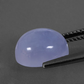 Calcedonio naturale blu da 4,99 ct, trasparente, trasparente/traslucido