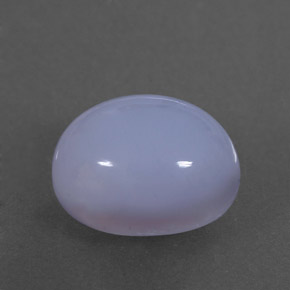 Calcedonio naturale blu da 4,91 ct, trasparente, trasparente/traslucido