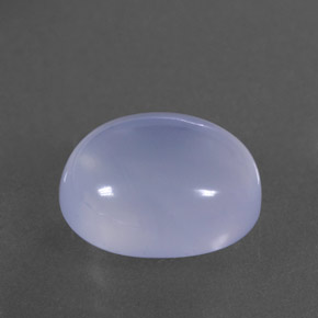 Calcedonio naturale blu da 4,37 ct, trasparente, trasparente/traslucido