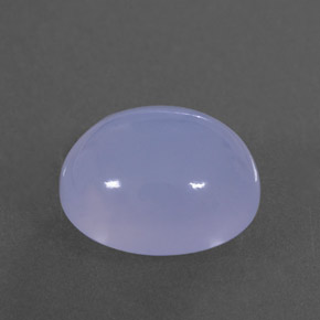 Calcedonio naturale blu da 4,34 ct, trasparente, trasparente/traslucido
