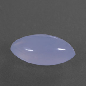 Calcedonio naturale blu da 3,04 ct, trasparente, trasparente/traslucido