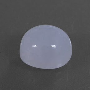 Calcedonio naturale blu da 3,23 ct, taglio ovale, traslucido