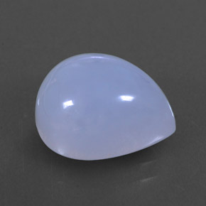 Calcedonio naturale blu da 5,47 ct, trasparente, trasparente/traslucido