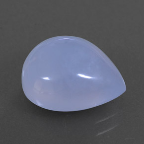 Calcedonio naturale blu da 4,63 ct, trasparente, trasparente/traslucido