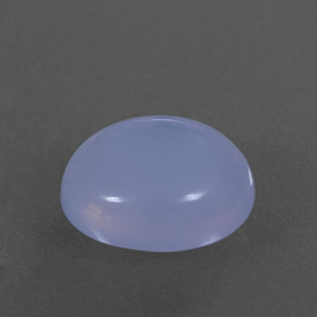 Calcedonio naturale blu da 4,71 ct, trasparente, trasparente/traslucido