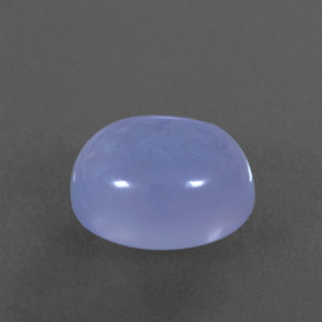 Calcedonio naturale blu da 4,58 ct, trasparente, trasparente/traslucido