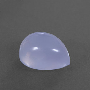 Calcedonio naturale blu da 4,10 ct, trasparente, trasparente/traslucido