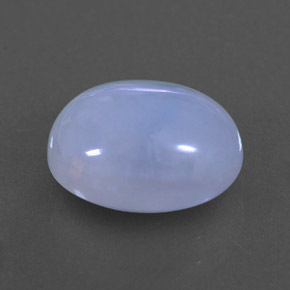 Calcedonio naturale blu da 3,84 ct, trasparente, trasparente/traslucido