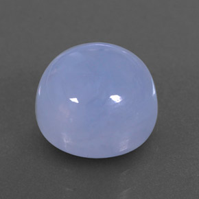 Calcedonio naturale blu da 3,78 ct, trasparente, trasparente/traslucido