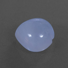 Calcedonio naturale blu da 4,80 ct, trasparente, trasparente/traslucido
