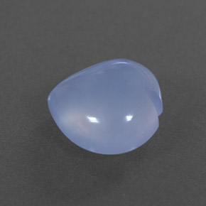 Calcedonio naturale blu da 4,10 ct, trasparente, trasparente/traslucido