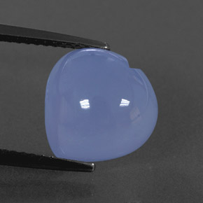 Calcedonio naturale blu da 5,75 ct, trasparente, trasparente/traslucido