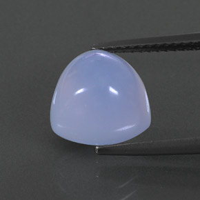 Calcedonio naturale blu da 4,27 ct, trasparente, trasparente/traslucido