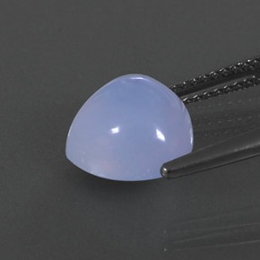 Calcedonio naturale blu da 4,27 ct, trasparente, trasparente/traslucido