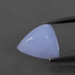 Calcedonio naturale blu da 3,38 ct, trasparente, trasparente/traslucido