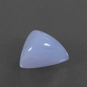 Calcedonio naturale blu da 3,38 ct, trasparente, trasparente/traslucido