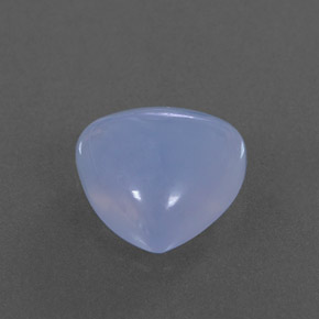 Calcedonio naturale blu da 4,18 ct, trasparente, trasparente/traslucido