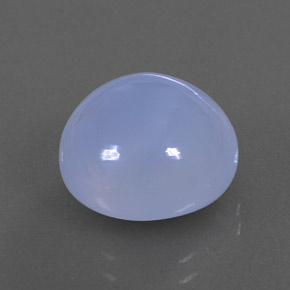 Calcedonio naturale blu da 8,32 ct, trasparente, trasparente/traslucido