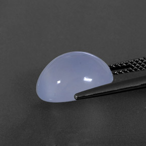Calcedonio naturale blu da 5,74 ct, trasparente, trasparente/traslucido