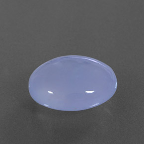 Calcedonio naturale blu da 4,21 ct, trasparente, trasparente/traslucido