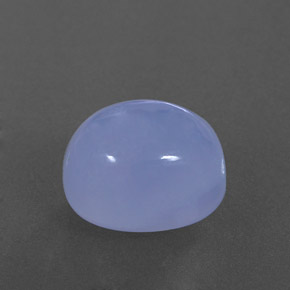 Calcedonio naturale blu da 5,20 ct, trasparente, trasparente/traslucido