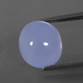 Calcedonio naturale blu da 5,65 ct, trasparente, trasparente/traslucido
