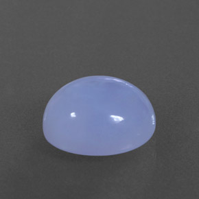 Calcedonio naturale blu da 4,38 ct, trasparente, trasparente/traslucido
