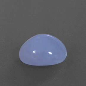 Calcedonio naturale blu da 3,35 ct, trasparente, trasparente/traslucido