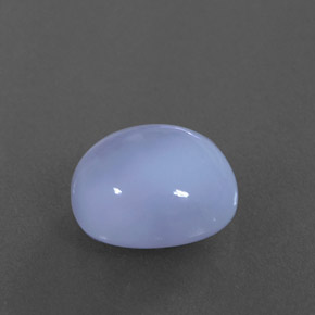 Calcedonio naturale blu da 3,64 ct, taglio ovale, traslucido