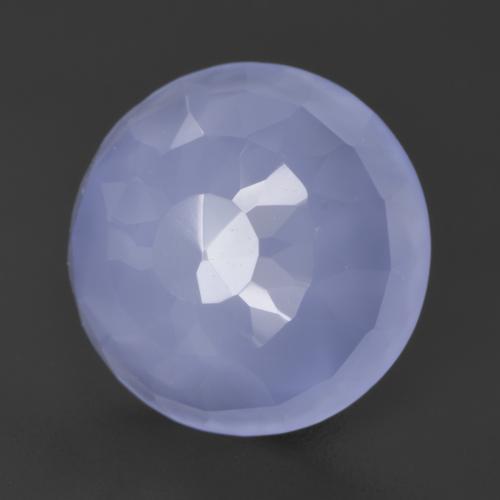 Calcedonio Azzurro naturale da 5.96 ct, Taglio rotondo, Traslucido
