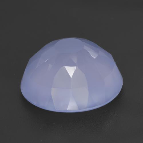 Calcedonio Azzurro naturale da 5.96 ct, Taglio rotondo, Traslucido