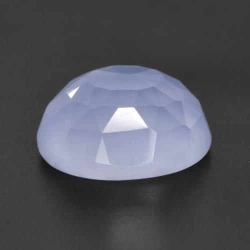Calcedonio Azzurro naturale da 4.75 ct, Taglio ovale, Traslucido