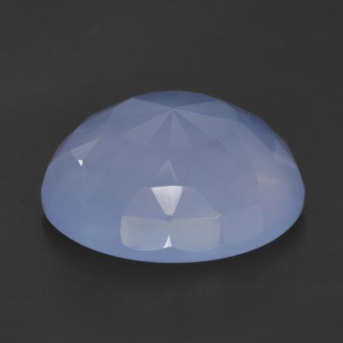 Calcedonio Blu violaceo naturale da 4.42 ct, Taglio rotondo, Traslucido
